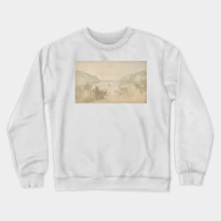 The Highlands from West Point by Thomas Doughty Crewneck Sweatshirt